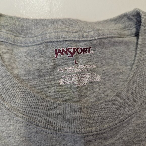 University of Alaska Anchorage Grey Tee Size Large by Jansport - Picture 5 of 7
